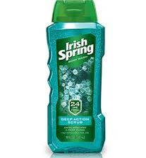 IRISH SPRING BODY WASH ||20 OZ x 4|| DEEP ACTION SCRUB
